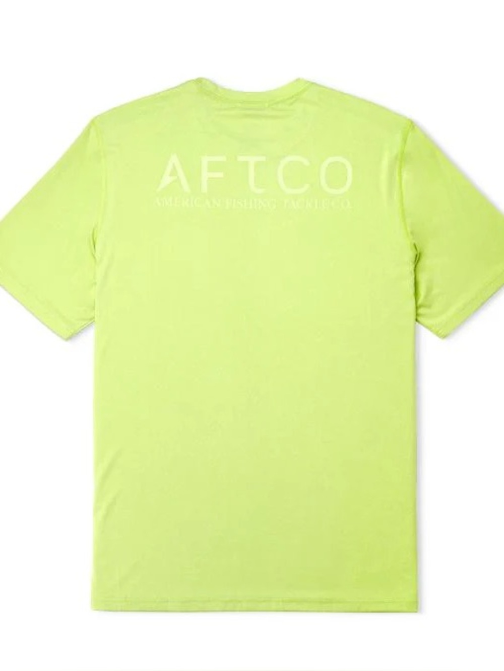 AFTCO Samurai 2 Short Sleeve Performance Shirt in Neon Yellow Medium